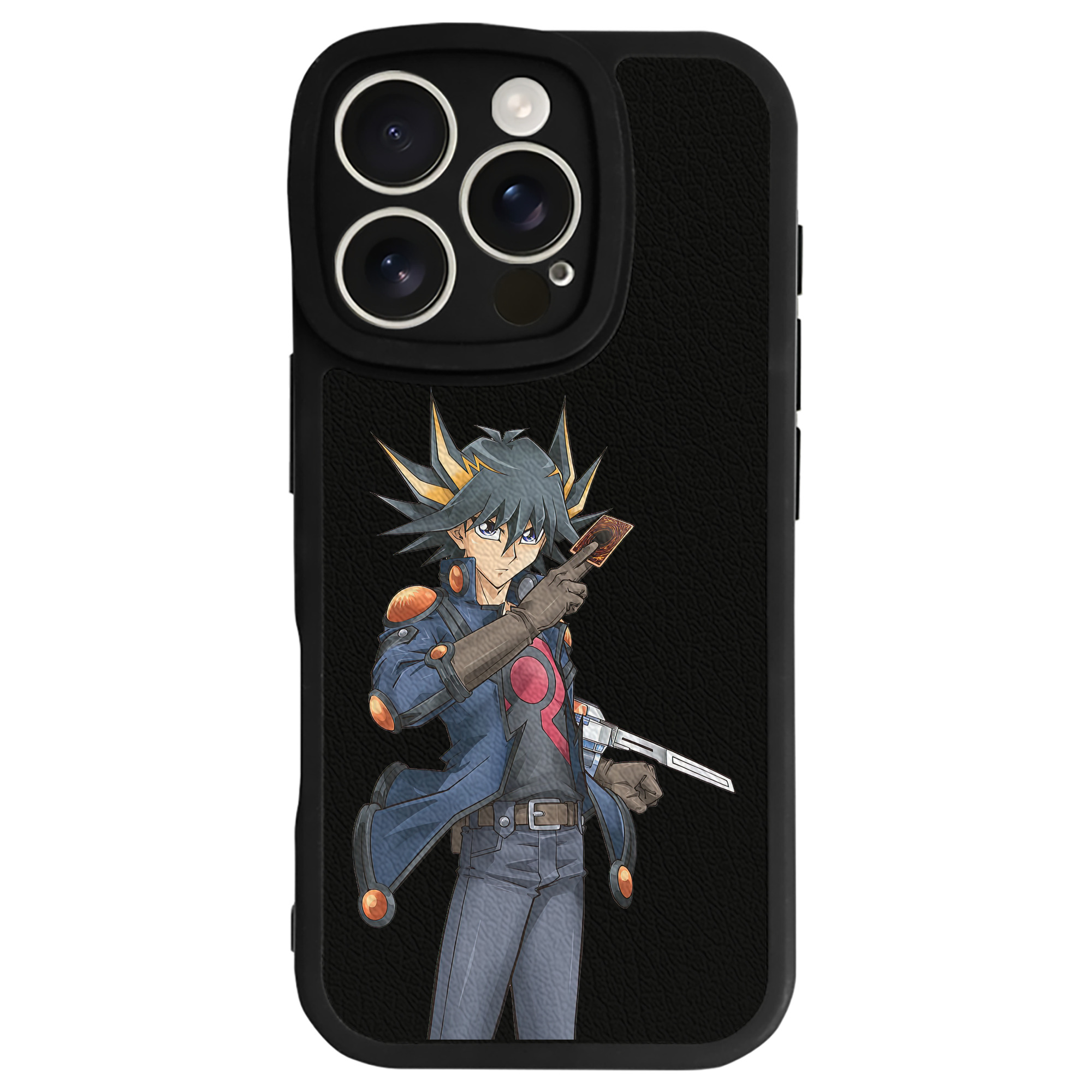 （画像用） 遊☆戯☆王 Yu-Gi-Oh! 【iPhone 16シリーズ対応】シリコンスマホケース（レザー調） 材質：シリコン